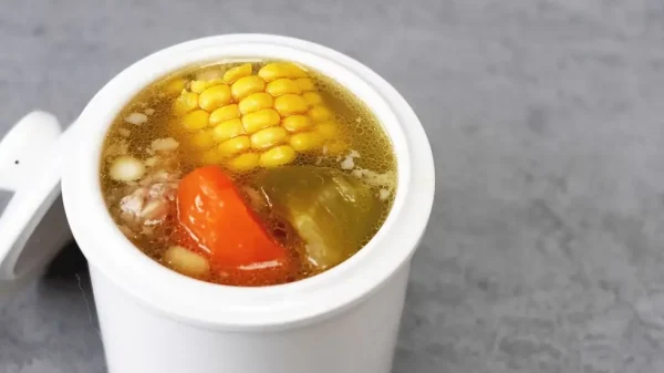 Green Radish, Carrot, Apricot, Kernels, Pork Bone Soup