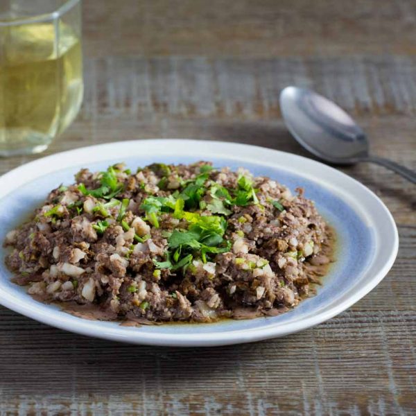 Steamed Beef Patties w/ Preserved Vegetables