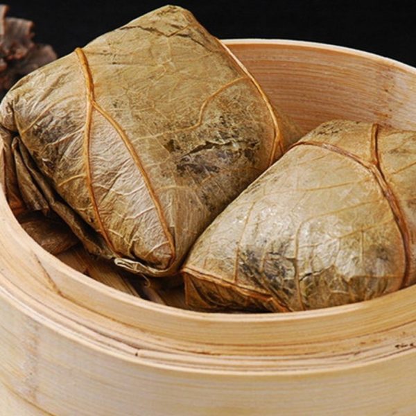 Vegetarian Sticky Rice Lotus Leaf Wraps