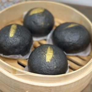 Golden Black Molten Salted Egg Custard Bun