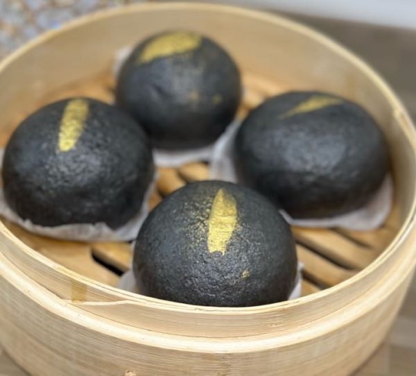 Golden Black Molten Salted Egg Custard Bun