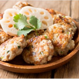 Pan-Fried Shrimp Lotus Root Pancake