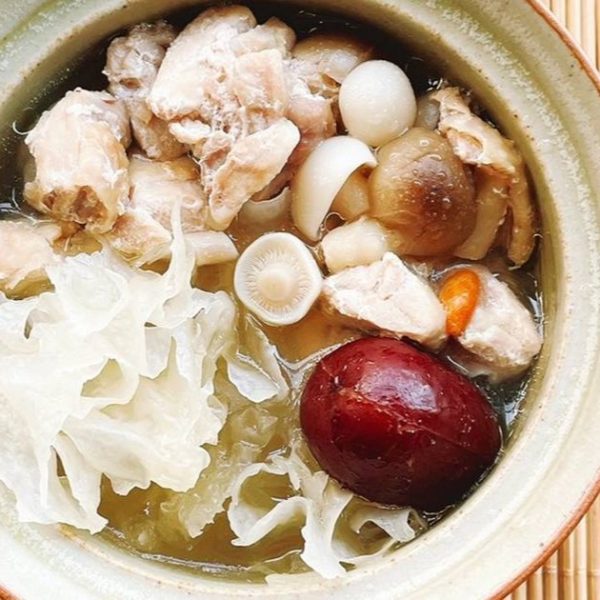 Candied Dates, Snow Fungus, Corn, Chicken Soup