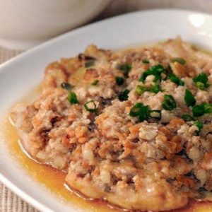 Lotus Root Steamed Minced Pork w/ Water Chestnut