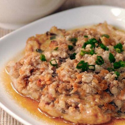 Lotus Root Steamed Minced Pork w/ Water Chestnut