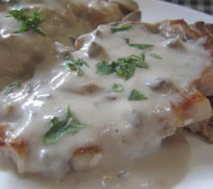 Baked Pork w/ Cream Sauce