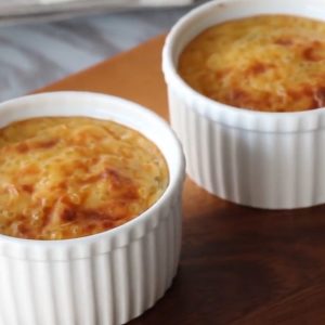 Baked Tapioca Pudding w/ Lotus Paste